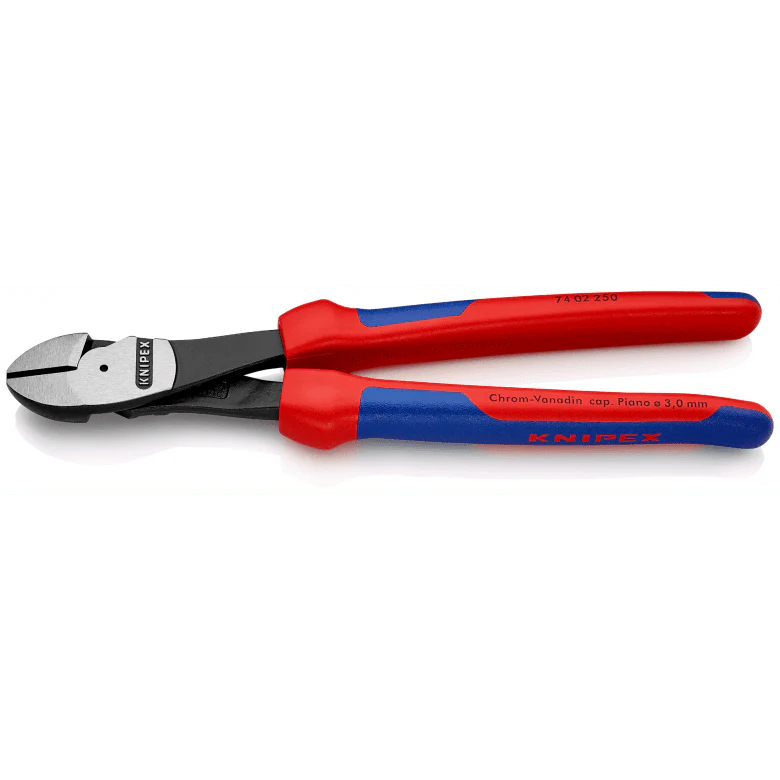 KNIPEX High Leverage Diagonal Cutter with multi-component grips black atramentized polished 250 mm cutting edges with bevel