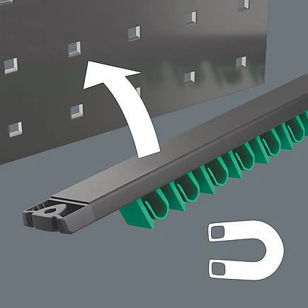 Wera Tools 05136413001 9610 Joker Magnetic rail, for up to 11 spanners, empty - Image 3