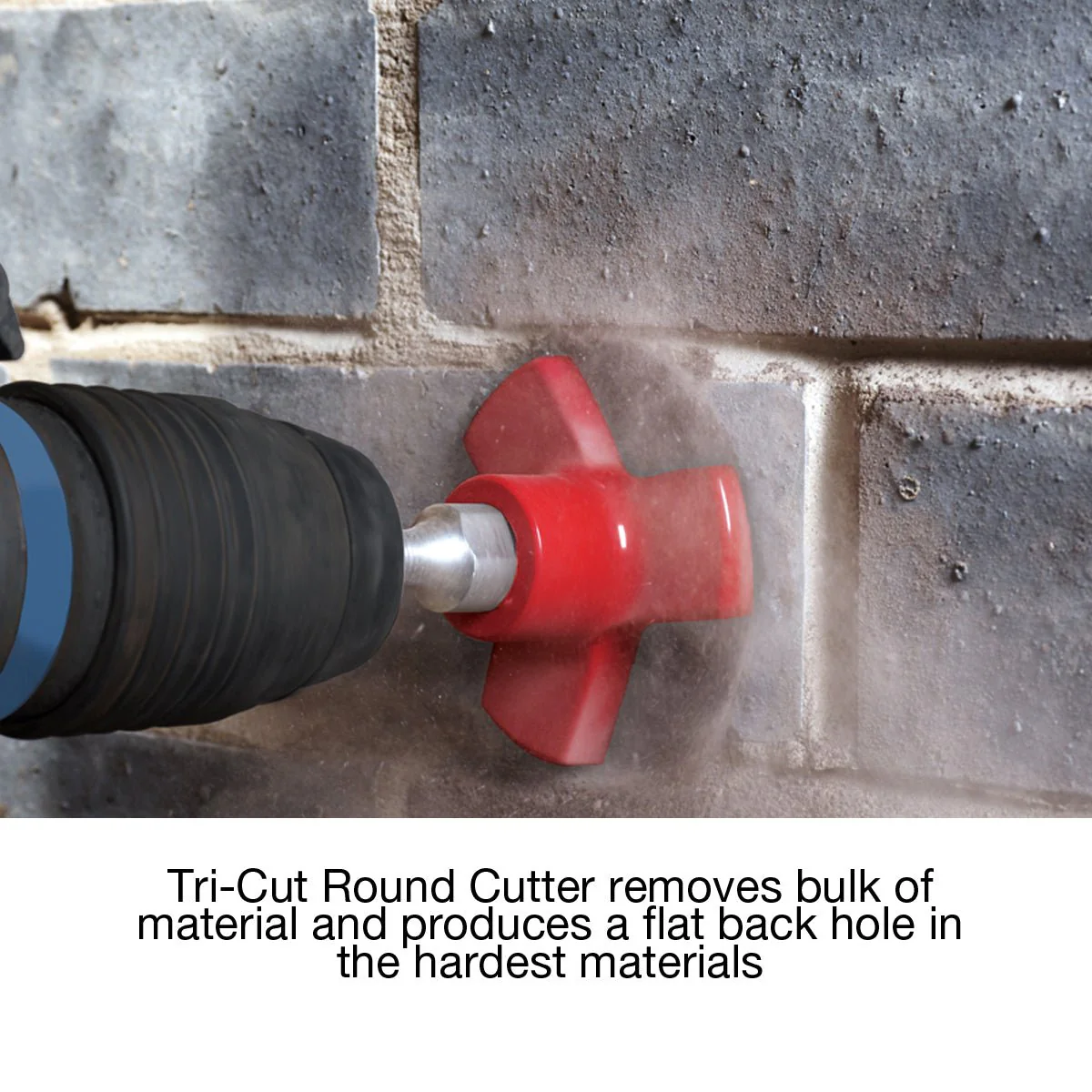 Armeg Tri-Cut Round Cutter c/w SDS Plus Drive Adaptor - Image 2