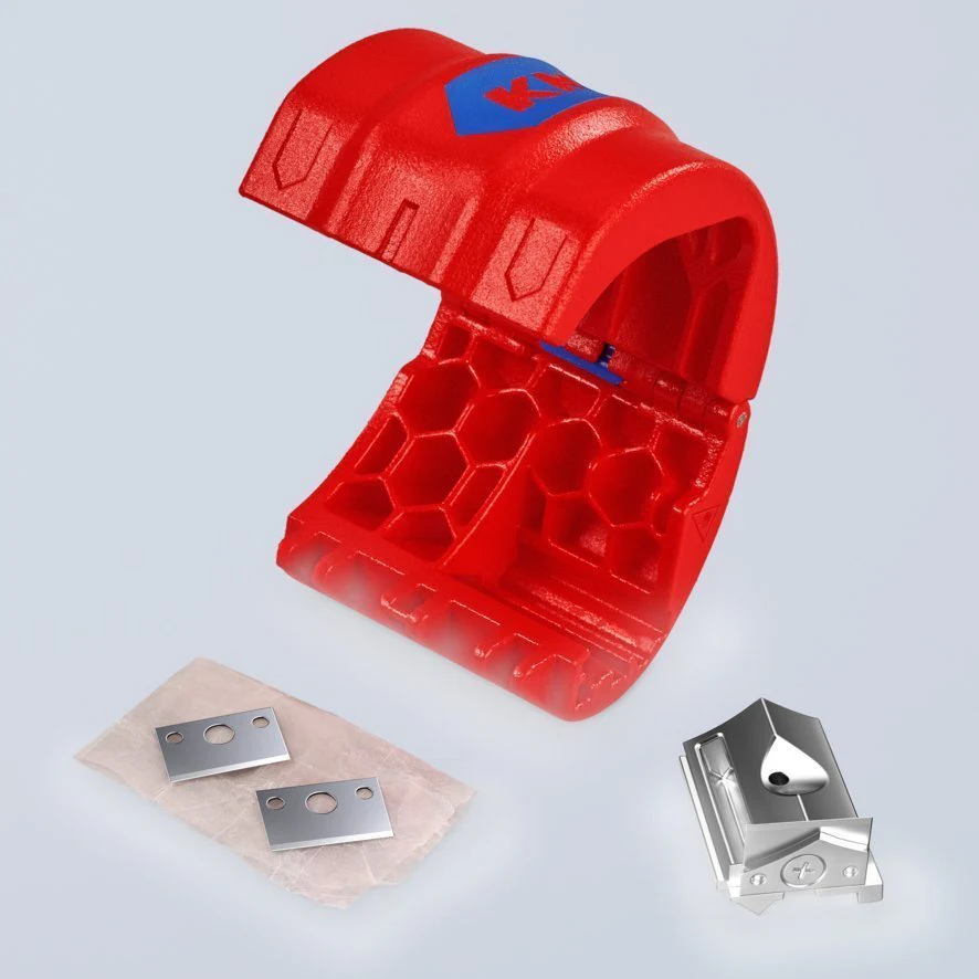 KNIPEX BiX® Plastic Pipe Cutter & Sealing Sleeves - 90 22 10 BK - Image 3