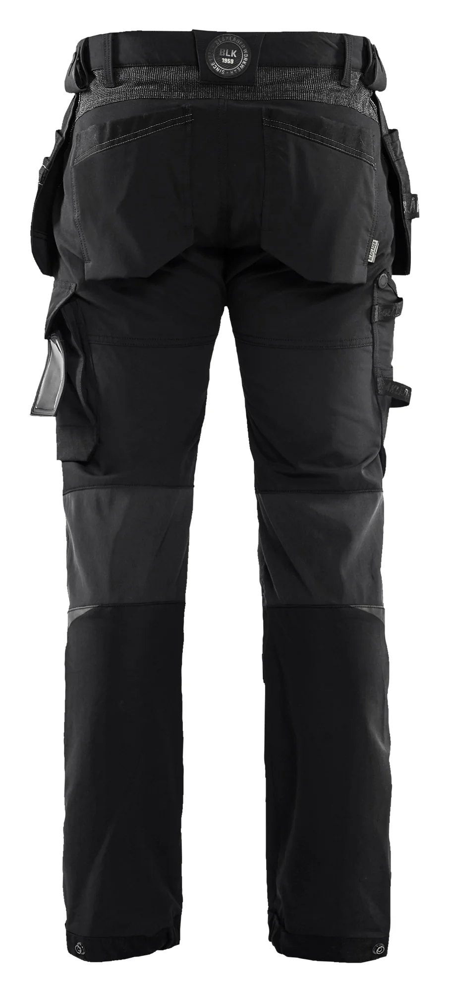 Blaklader 1522 Black/Dark Grey Craftsman Trousers 4-way Stretch - Image 2