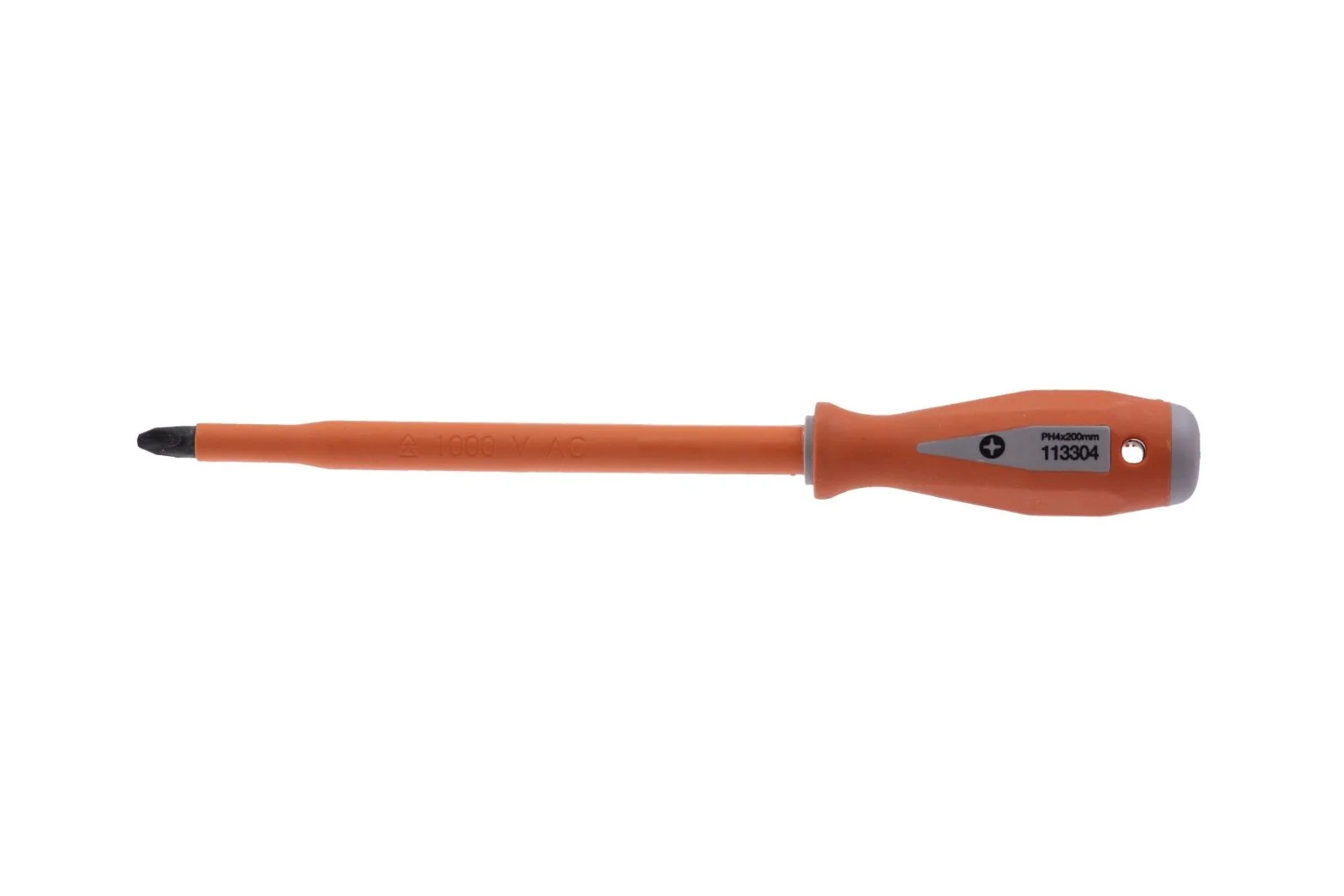 Boddingtons Electrical Insulated Phillips Screwdriver, PH4, 200mm Blade Length, 320mm Length 113304