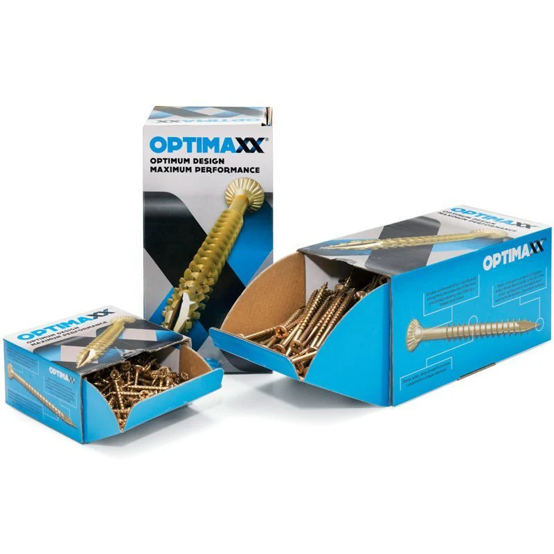 Optimaxx Box of 200 Woodscrews Various sizes - Image 10
