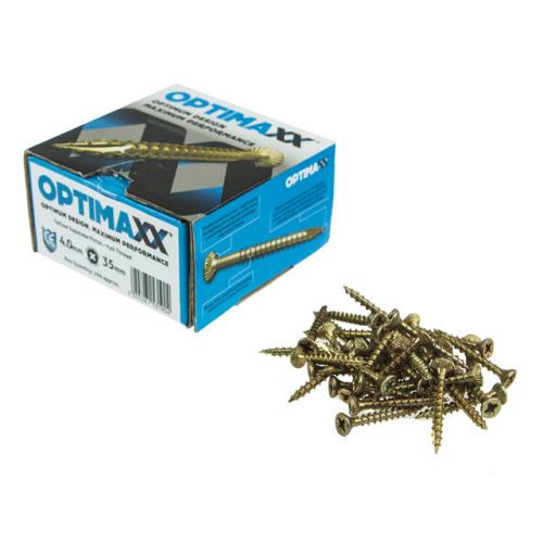 Optimaxx Box of 200 Woodscrews Various sizes - Image 3