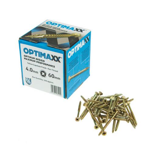 Optimaxx Box of 200 Woodscrews Various sizes - Image 7