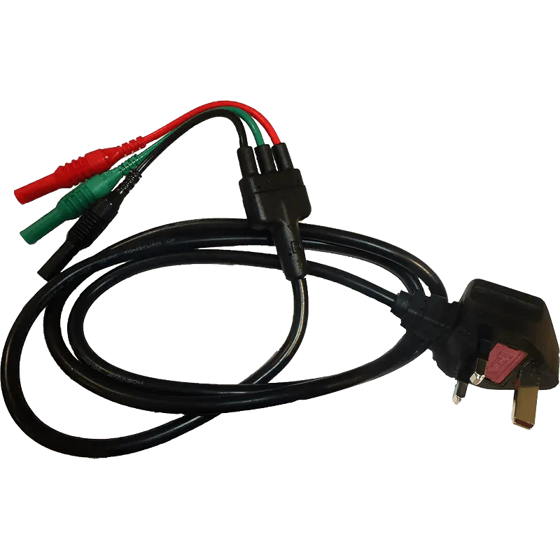 Di-Log 13A to 3 Wire Mains Lead for Multi Function Testers