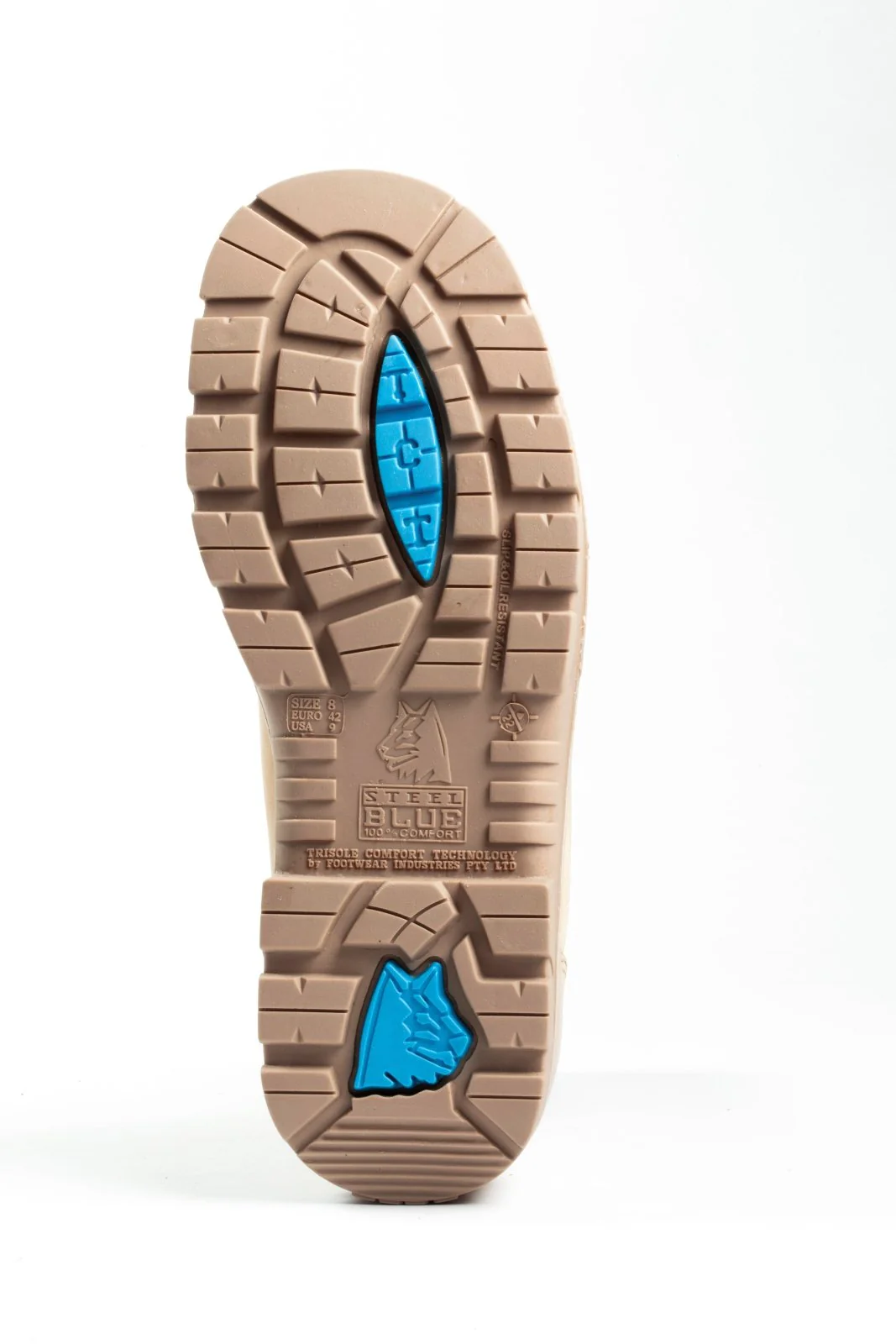 Steel Blue Hobart Slip On Scuff Boots Sand - Image 9