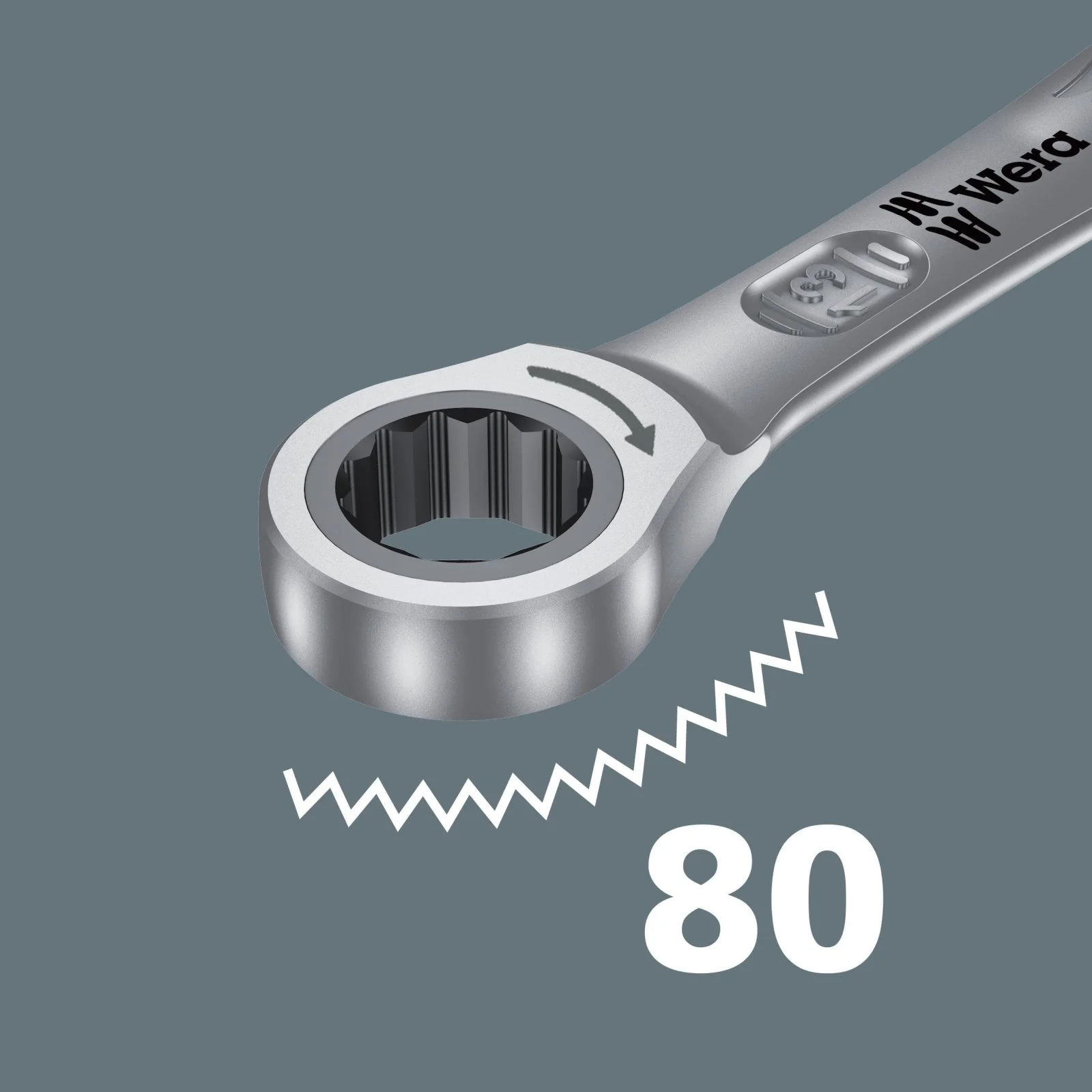 Wera Tools 05073290001 4 Piece Joker Ratchet Combination Spanner Set - Image 14