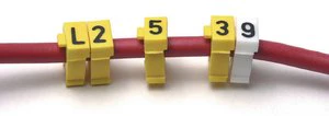 HellermannTyton WIC1 Cable Markers, assorted colours, Pre-printed "0 → 9", 2 → 2.8mm Cable - Image 3