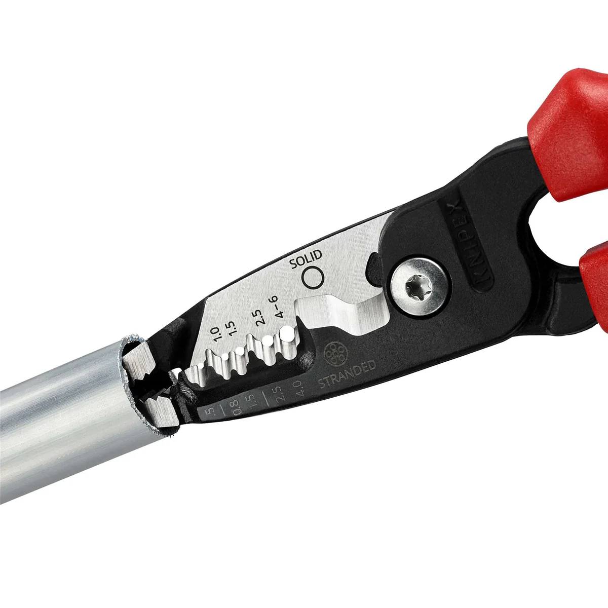 KNIPEX 13 72 200 ME Metric Wire Stripper With Multi-Component Grips 200mm - Image 3