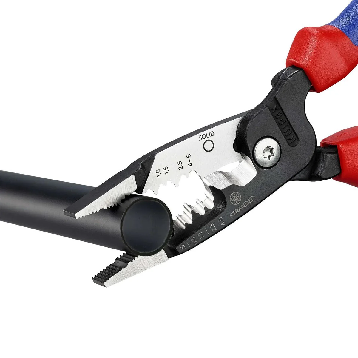 KNIPEX 13 72 200 ME Metric Wire Stripper With Multi-Component Grips 200mm - Image 4