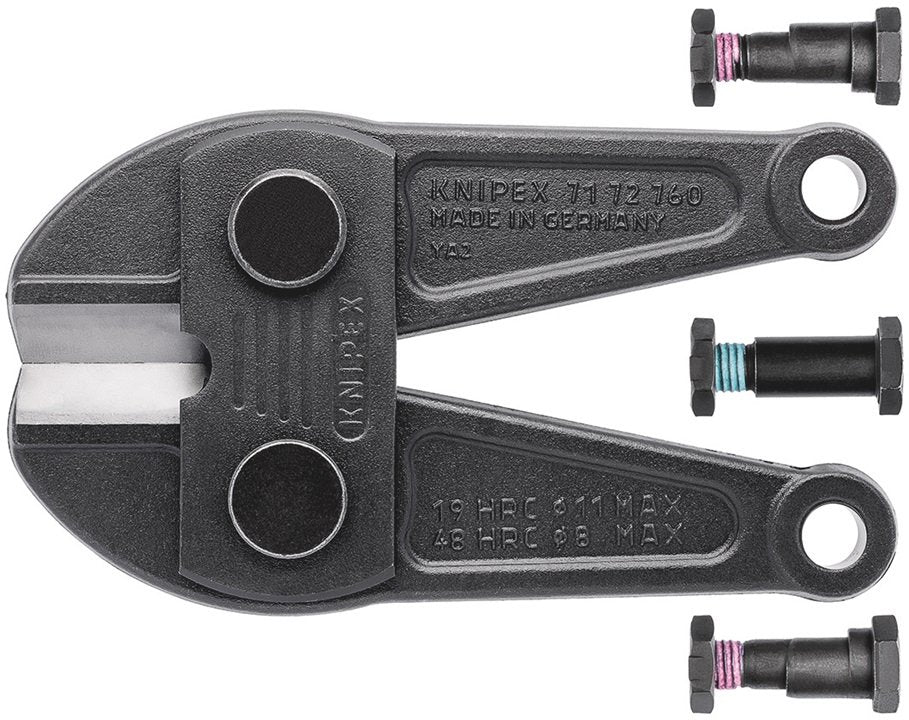 KNIPEX Spare cutter head for 71 72 760 complete with screws