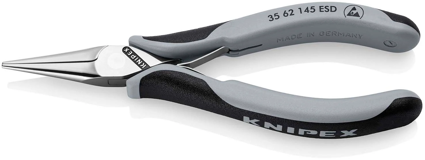 KNIPEX Electronics Pliers ESD with multi-component grips mirror polished 145 mm 35 62 145 ESD