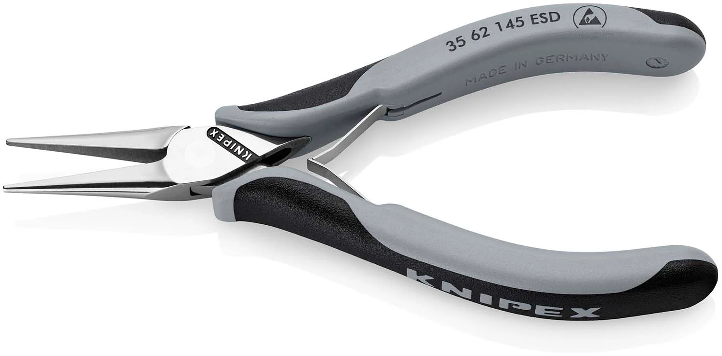 KNIPEX Electronics Pliers ESD with multi-component grips mirror polished 145 mm 35 62 145 ESD - Image 2