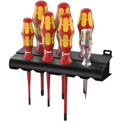 Wera Tools 05006480001 Kraftform Plus VDE Slimline 7 Piece Screwdriver Set