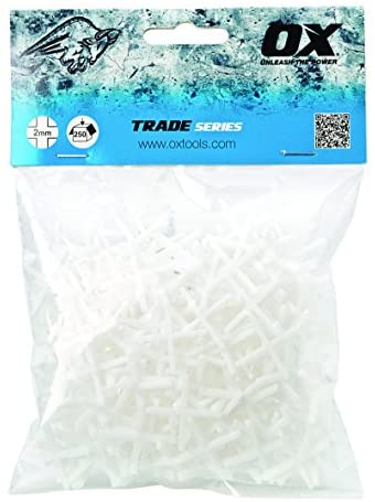 OX Trade Cross Shaped Tile Spacers - 2mm (250 pcs) - OX-T160902