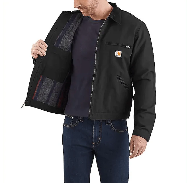 Carhartt Relaxed Fit Duck Blanket-lined Detroit Jacket - 1 Warm Rating - Image 5