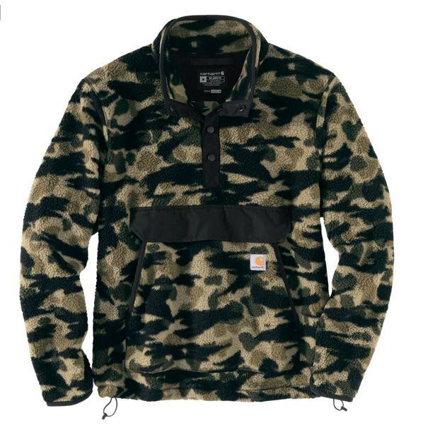 Carhartt Relaxed Fit Fleece Snap Front Jacket - 2 Warmer Rating - Image 2