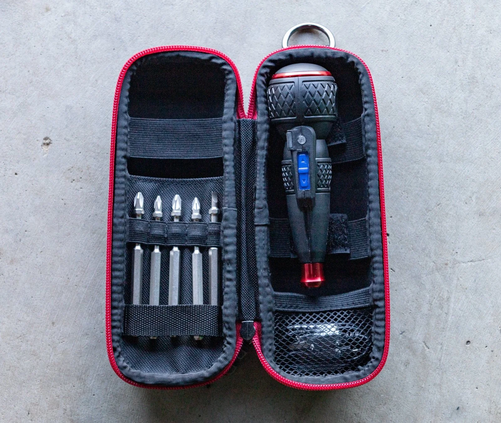 Vessel 220USB Rechargeable Ball Grip Screwdriver Kit – 5 Bits + Zipper Case