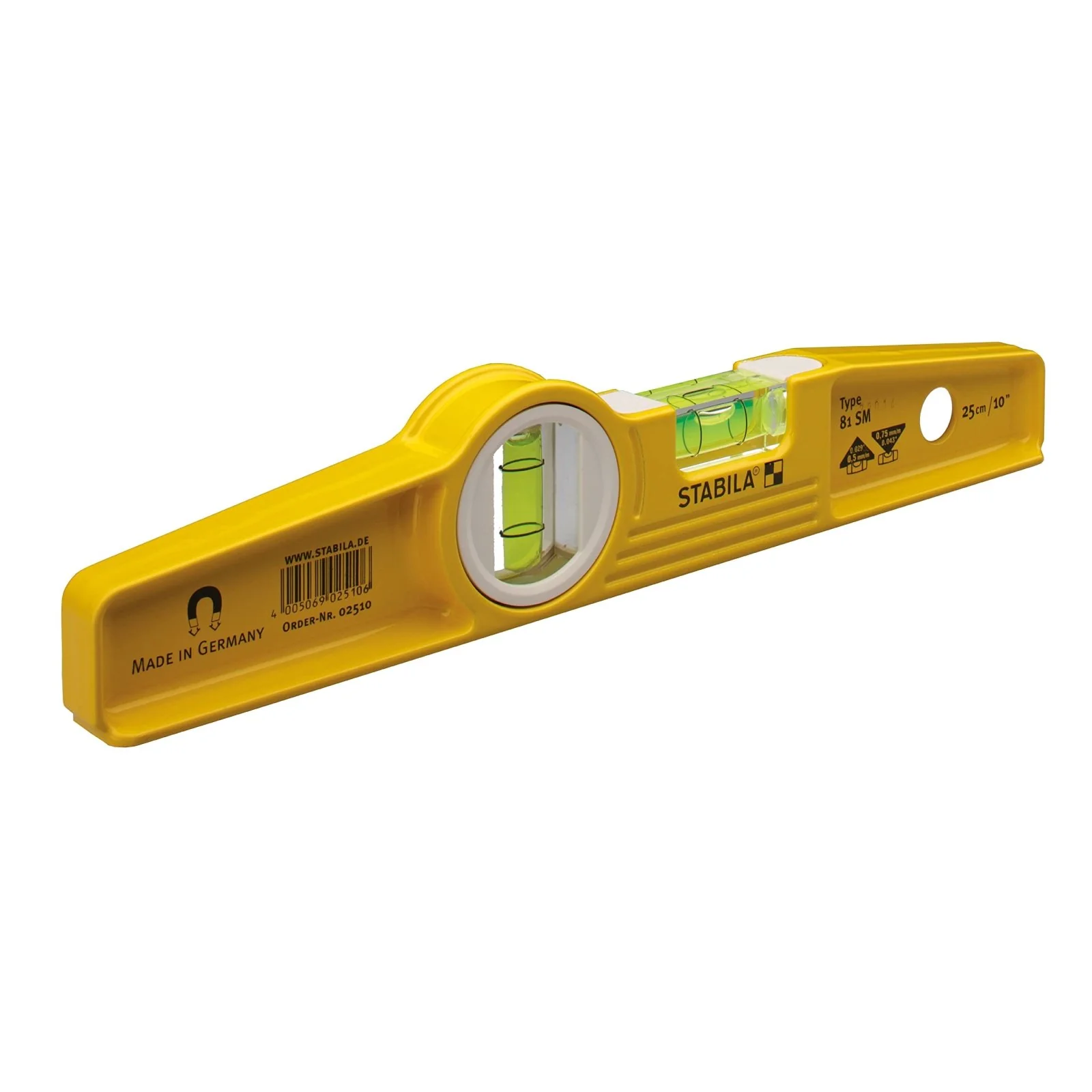 Stabila Spirit level type 81 S REM torpedo 25cm/10"
