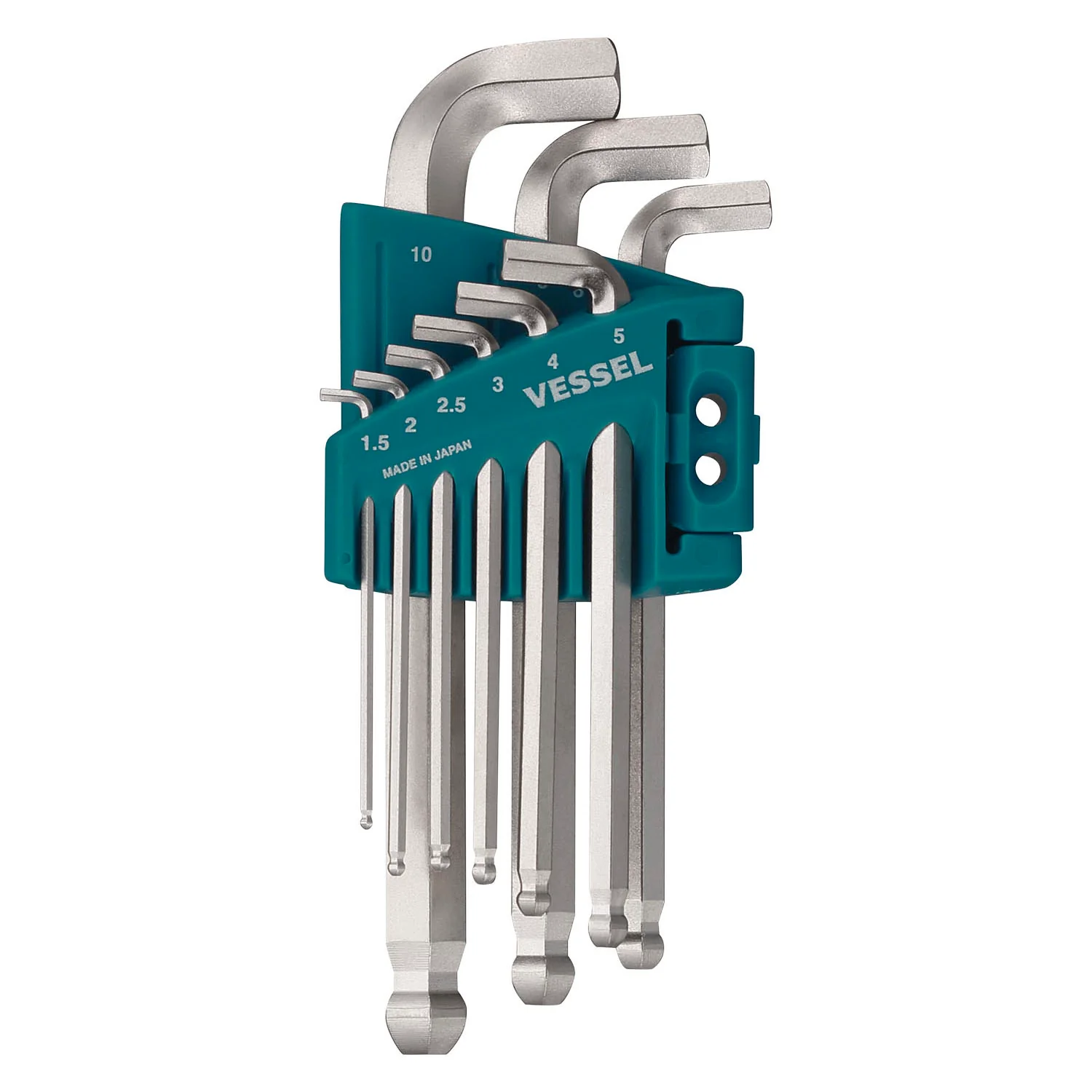 Vessel Ball Point Wrench Stubby (Short) 9-pc set No.8209BP-S(9-pc set) - Image 2