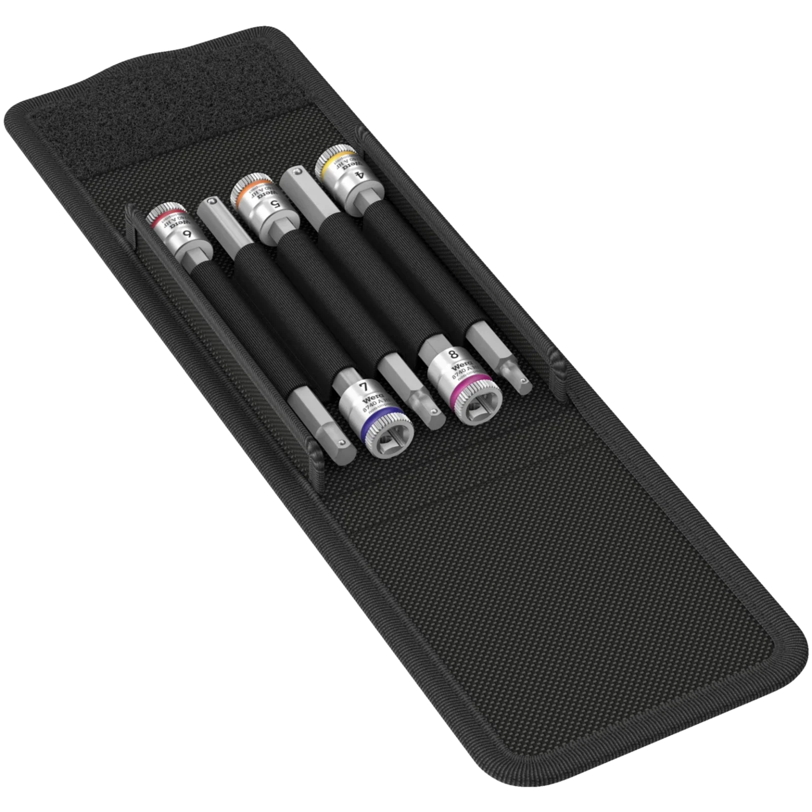 Wera 8740 A Hf/1 In-Hex Socket Set 1/4"/100Mm Zyklop 5Pc