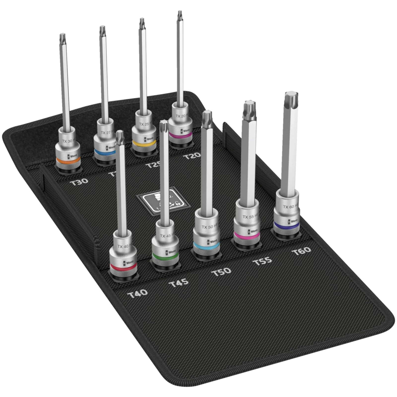 Wera 8767C Hf/3 Tx Socket Set 1/2"/140Mm Metric Zyklop 9Pc