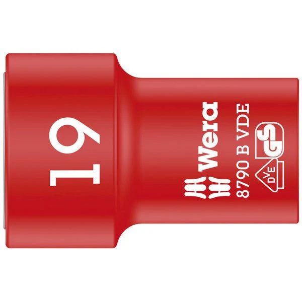 Wera Tools 05004963001 8790 B VDE SOCKET 3/8" DRIVE 19.0/46 ZYKLOP